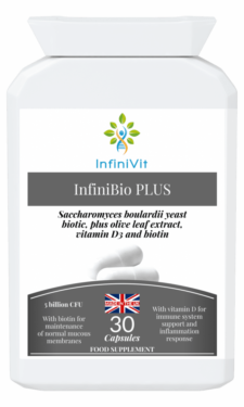 InfiniBio PLUS - High-Quality Saccharomyces Boulardii Supplement for Optimal Gut Health