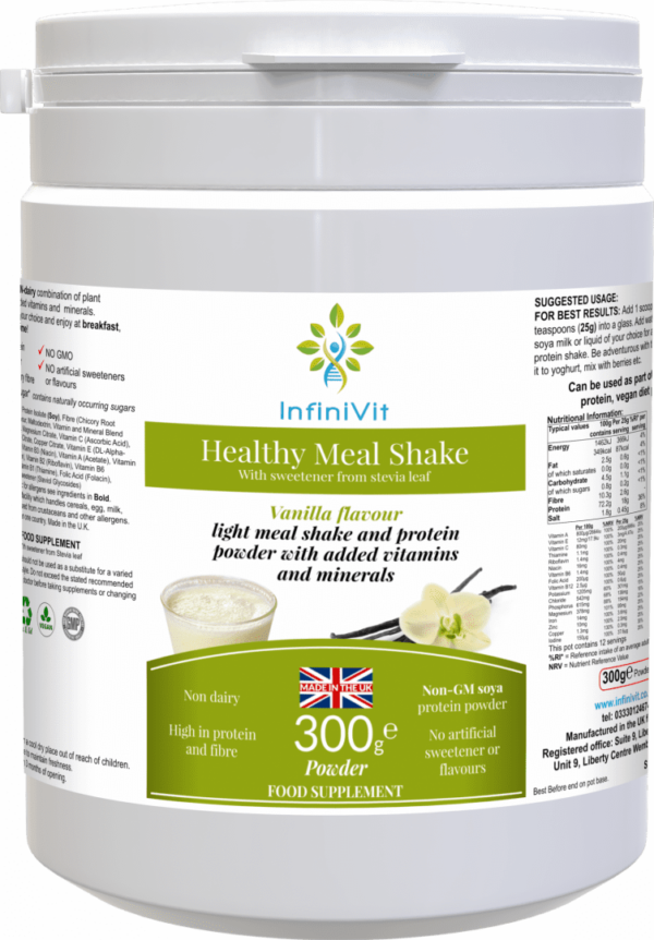 Healthy Meal Shake - Vanilla Flavour, a satisfying vanilla meal replacement shake for a convenient and nutritious option.