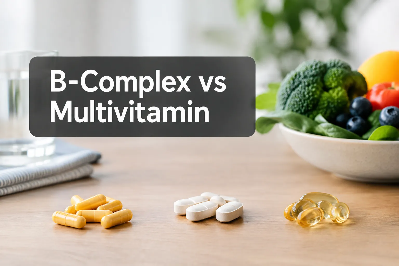 B-Complex vs Multivitamin: Which Fits Your Diet?